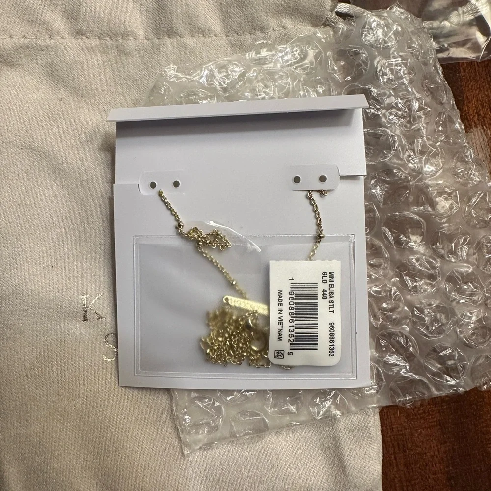 Kendra Scott mini elisa necklace turquoise - Picture 3 of 3